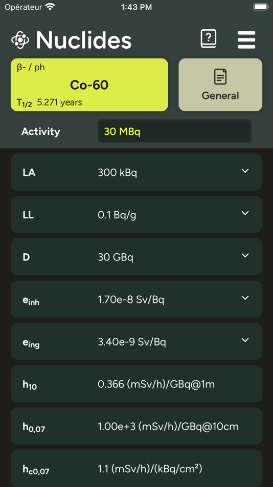 #3. NuklidCalc RC (iOS) 由: Bundesamt für Gesundheit BAG