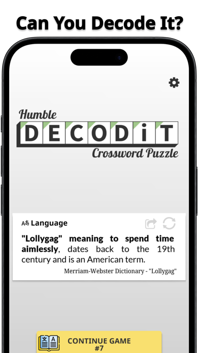 DECODiT - Decrypt Crossword Screenshot