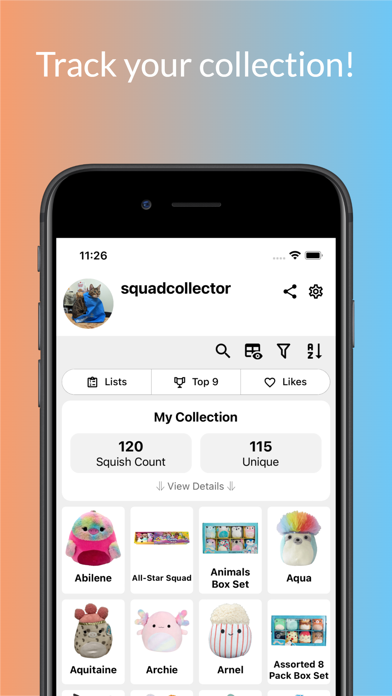 SquadApp - Collector's Guide Screenshot
