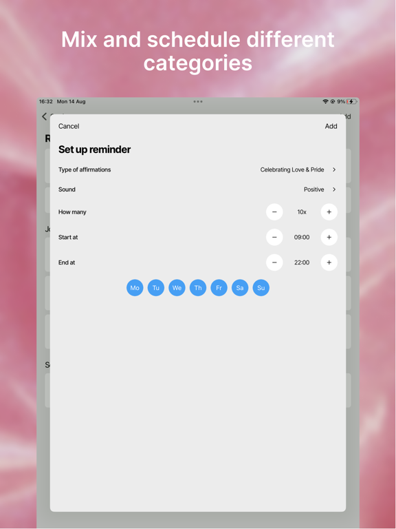 Manifest Affirmations iPad screenshot 10 - Health & Fitness app