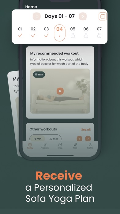 Sofa Yoga: Easy Weight Loss Screenshot