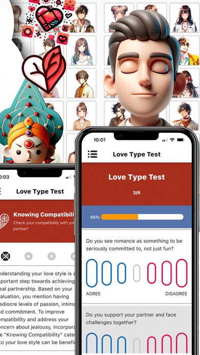 Love Type Test - AI Counseling Screenshot