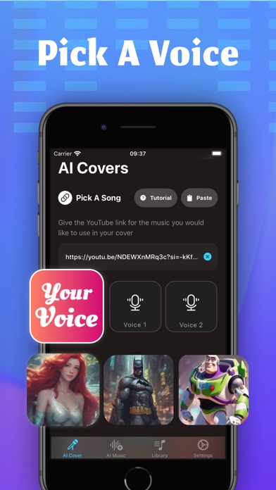 AI Cover Songs Music Generator Screenshot