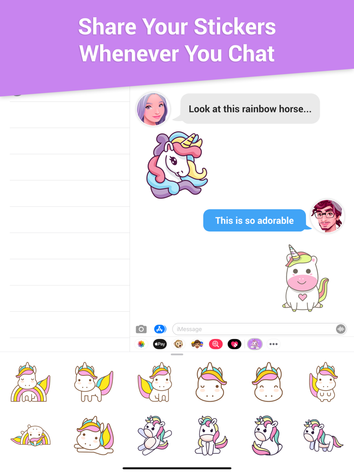 Rainbow Horse Emojis