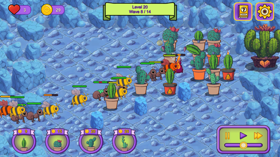 #2. Cactus Defense: Bug Invasion (iOS) 由: Alper Ilkay Karatas