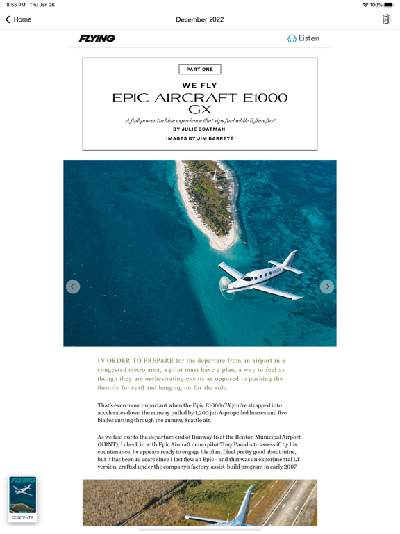 FLYING Magazine iPad app afbeelding 1