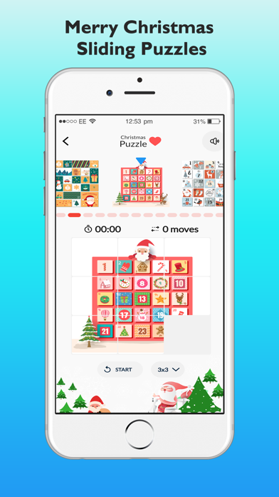 Merry Christmas Sliding Puzzle Screenshot