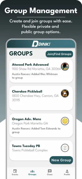 Game screenshot Dink! Pickleball Group Manager mod apk