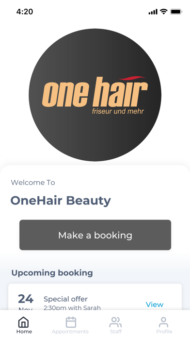 OneHair Beauty Screenshot