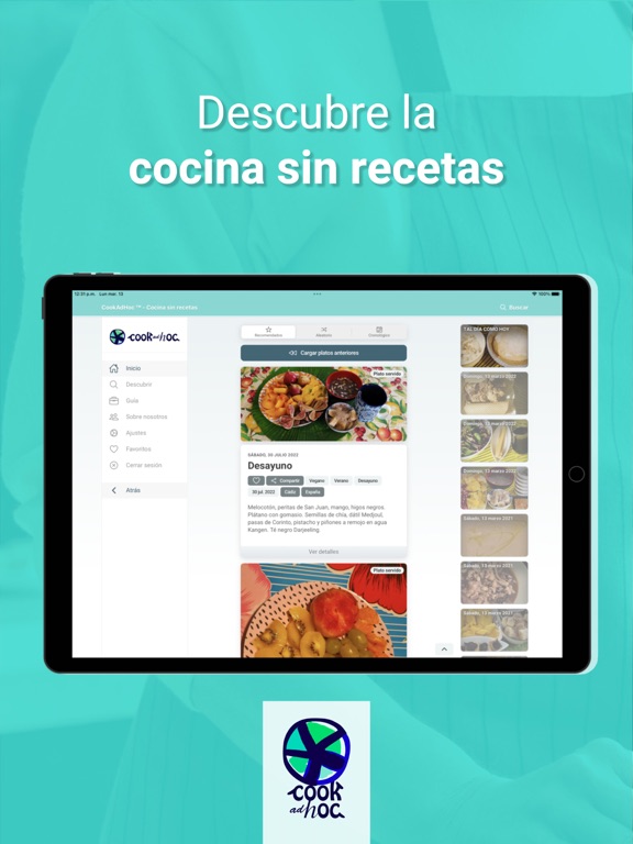 Screenshot #4 pour CookAdHoc: Cocina sin recetas