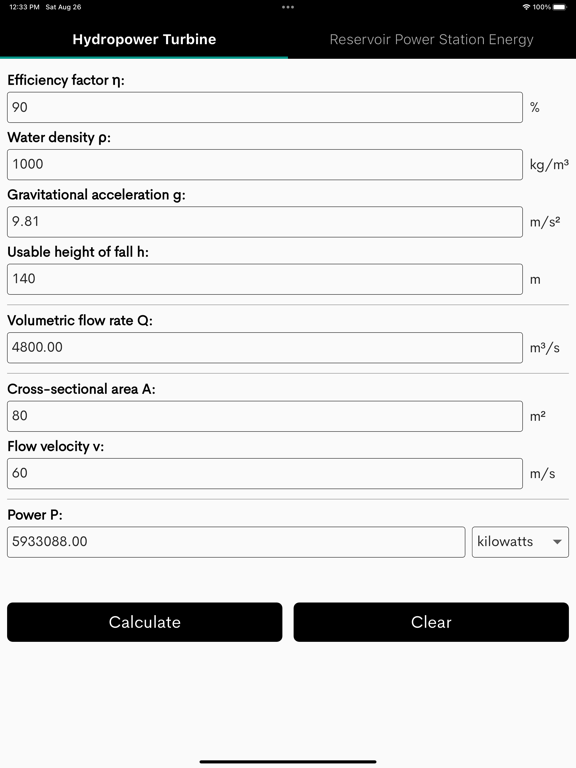 Screenshot #6 pour Hydro Power Turbine Calculator