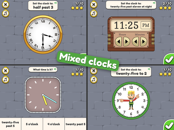 King of Math Telling Time