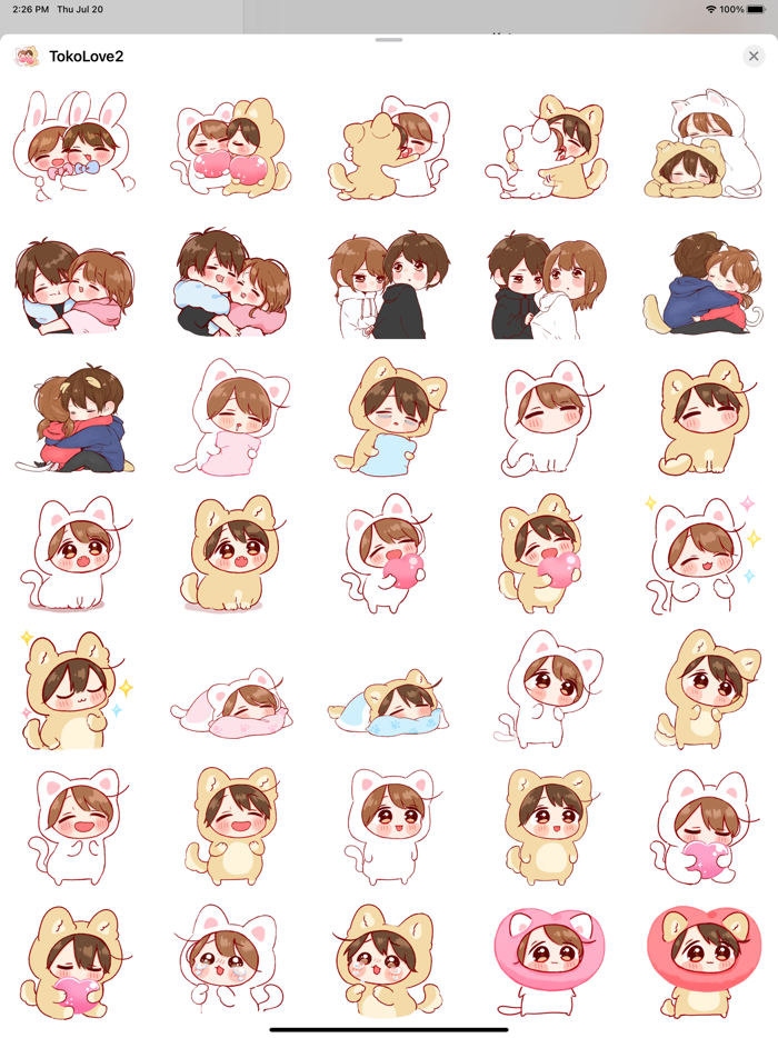 Cute Toko Love Pack  2