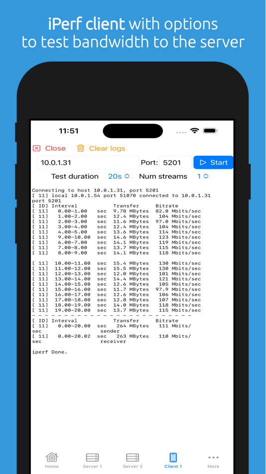 #2. iPerf Tools (iOS) โดย: Quan Nguyen