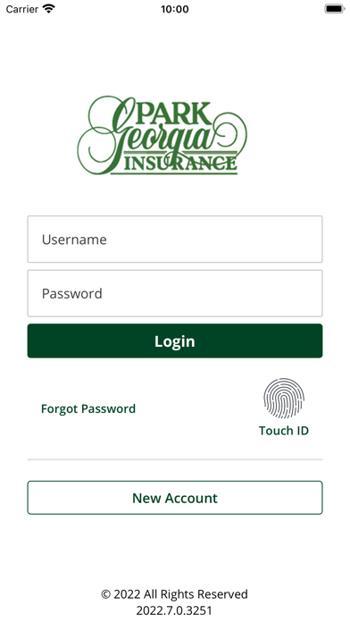 Park Georgia Insurance Screenshot