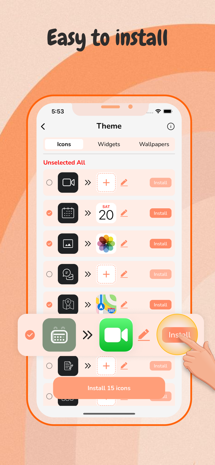 Icon Changer - Aesthetic OS 17 screenshot 6