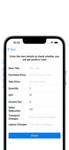 Business Profit Calculator screenshot #2 for iPhone