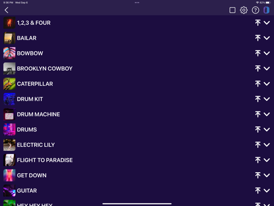 RUKUSfx PRO iPad screenshot 3 - Music app