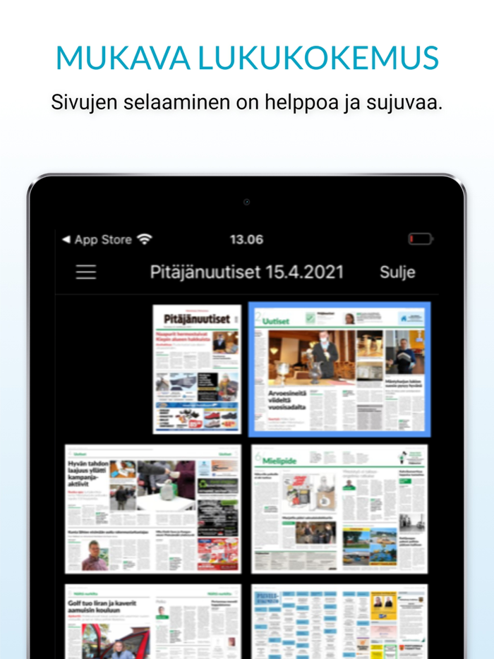 Pitäjänuutiset päivän lehti