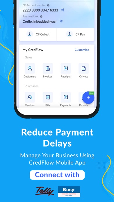 CredFlow- Tally/Busy on mobile Screenshot