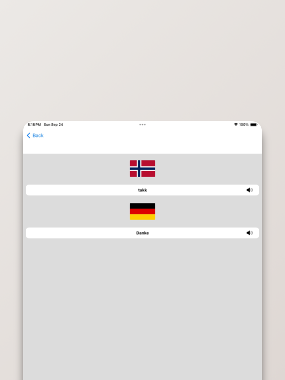 Norwegisch-Deutsch Wörterbuch iPad screenshot 4 - Reference app