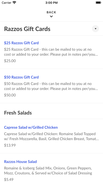 Razzo's Family Pizzeria Screenshot