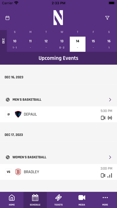 Northwestern Wildcats Screenshot
