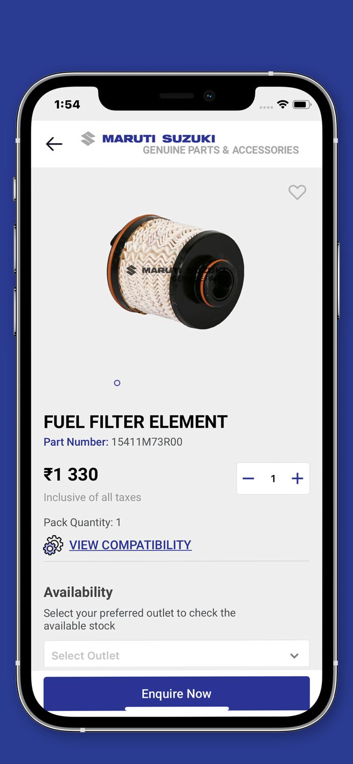 Maruti Suzuki Parts Kart