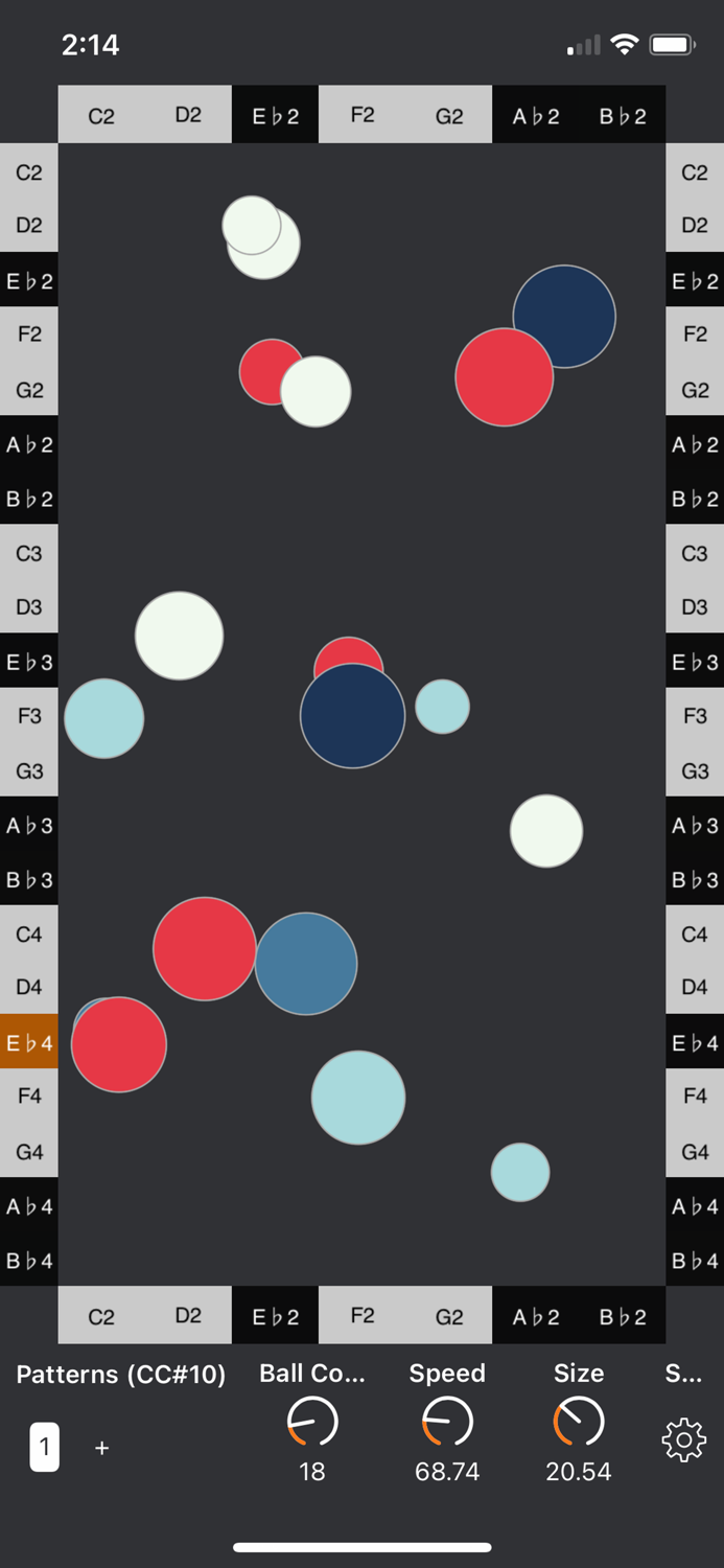 BounceBud Physics Based MIDI