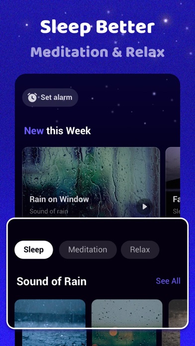 Deep Sleep: relaxing sounds Screenshot