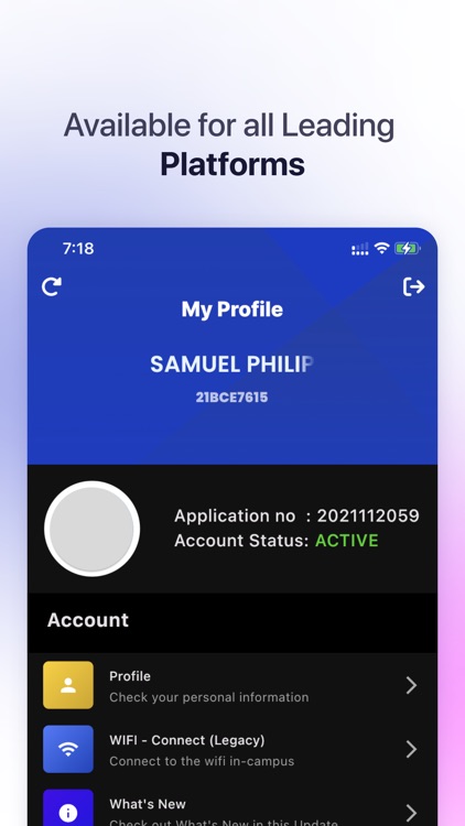 VITAP University: Student App