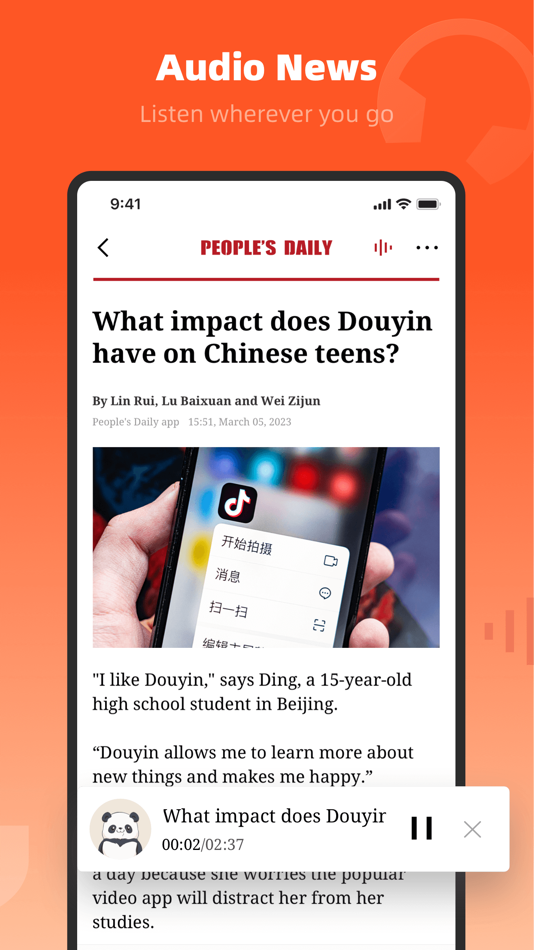 #2. People's Daily (iOS) 由: 人民日报社