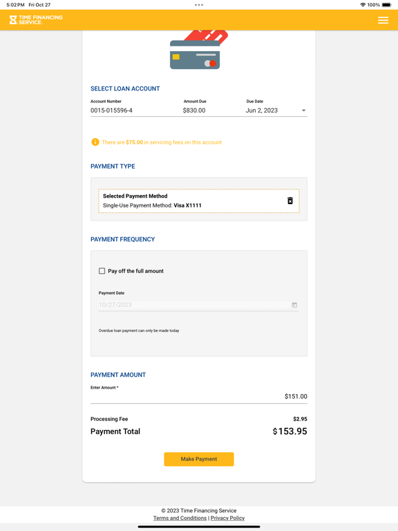 App screenshot
