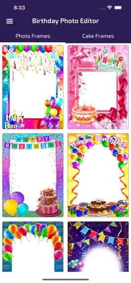 Game screenshot Birthday Photo Frames - Editor mod apk