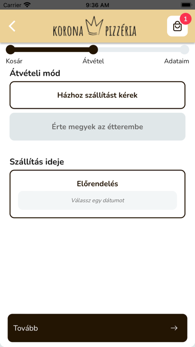 Korona Pizzéria Screenshot