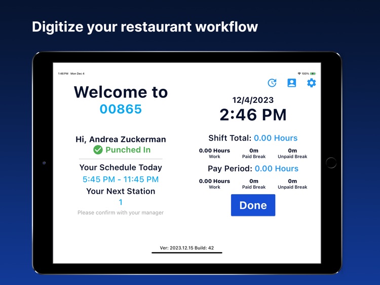 QSRSoft Timeclock