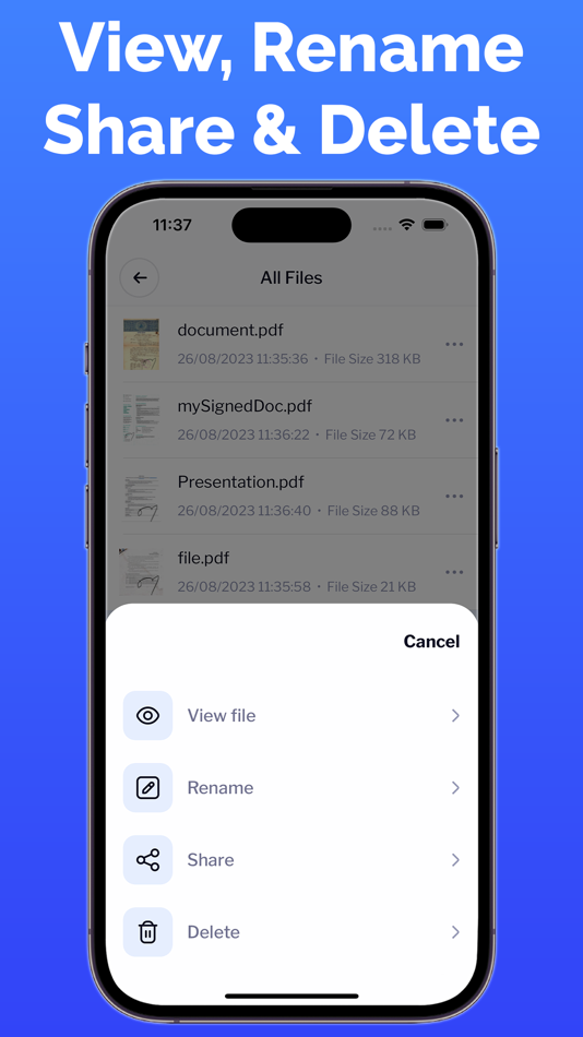 #6. iSignature - Scan Signature (iOS) Podle: Rajanibhai Sheladiya