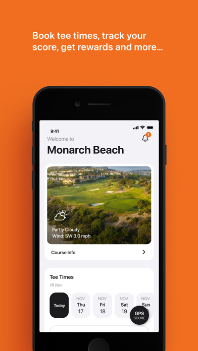Monarch Beach Golf Tee Times Screenshot
