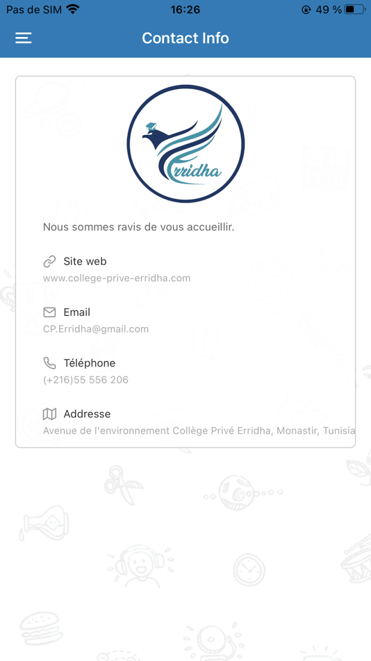 #7. College prive Erridha (iOS) بواسطة: Walid Ghammouri