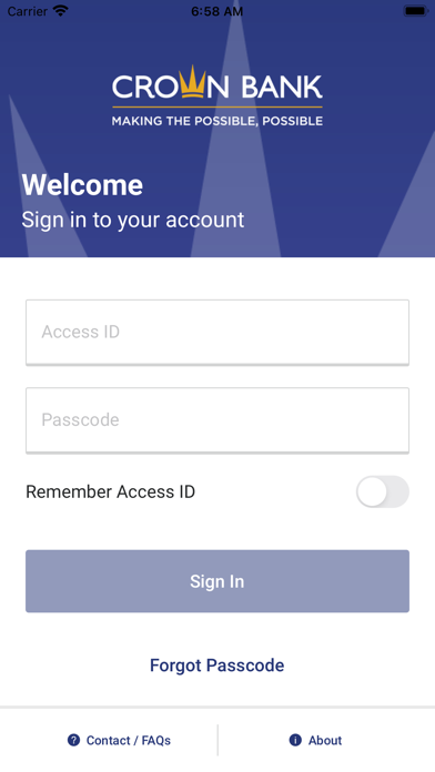 Crown Bank Mobile Screenshot