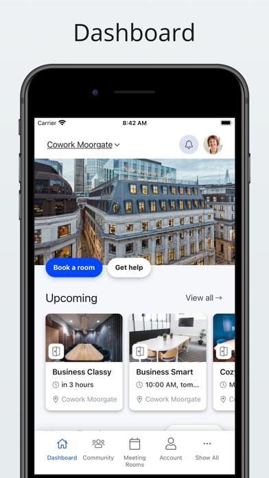 Screenshot 1 of SevaSpaces App