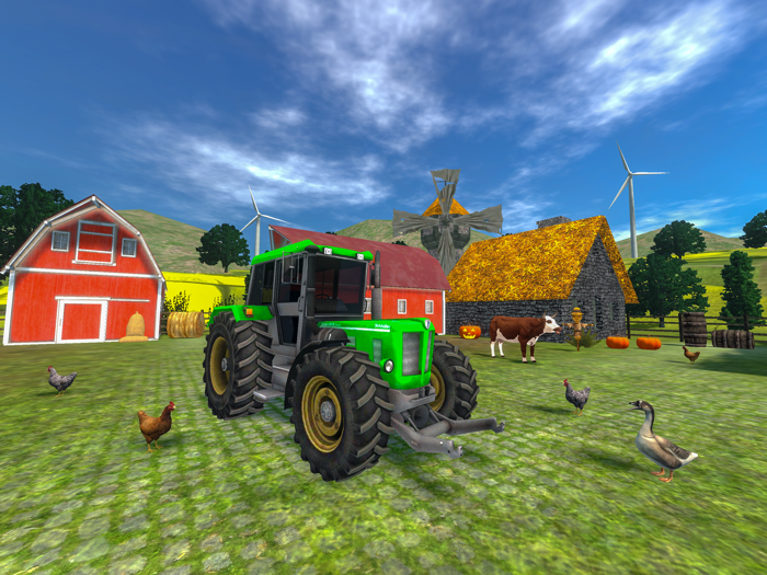Farming Game Tractor Trolley