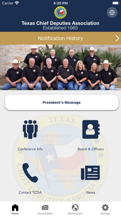 Texas Chief Deputies Assoc. Screenshot