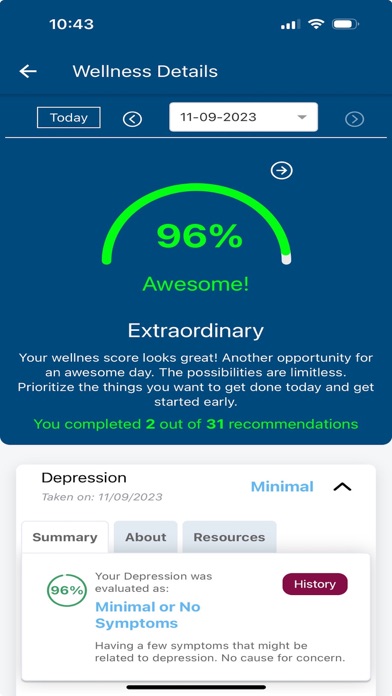 UTSW Evexia Screenshot