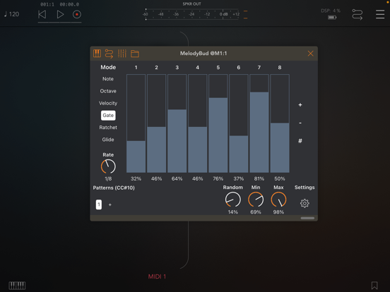 MelodyBud Generative Sequencer iPad app afbeelding 2