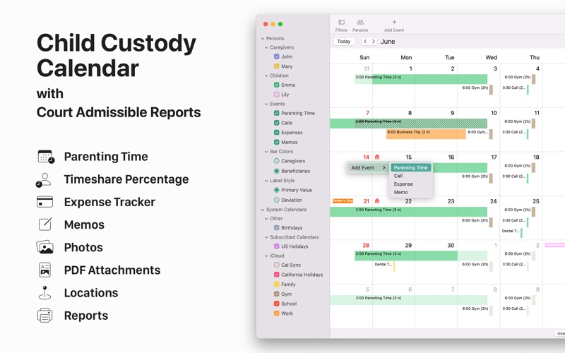 How to cancel & delete child custody log: alimentor 2 4