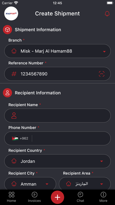 Iraq Post Screenshot