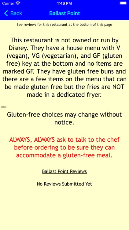 Gluten Free For Disney Dining screenshot-9