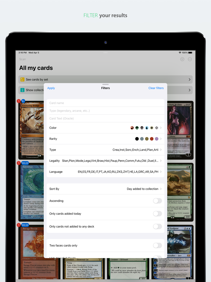 Card Binder MTG Manager