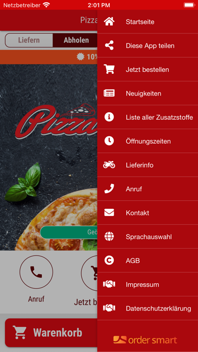 Pizza Werk Driedorf Screenshot
